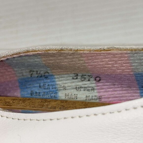 Women's Easy Times White Leather Lace Up Shoes Flats Size 7.5 - Picture 3 of 8